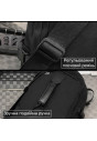 Сумка-рюкзак спортивна дорожня трансформер 2в1 Oxford 43×27×17 см, чорна Сумка-рюкзак спортивна дорожня трансформер 2в1 Oxford 43×27×17 см, чорна