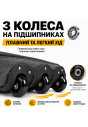 Велика дорожня сумка на 3 колесах 100 л сіра з розширенням 67×42×36 см Велика дорожня сумка на 3 колесах 100 л сіра з розширенням 67×42×36 см