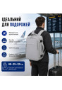 Рюкзак 40×25×20 для ручної поклажі літака, сірий