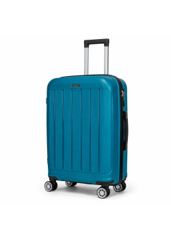 Валіза середня Kaiman 24” 70 л з поліпропілену TSA на 4 колесах бірюзова